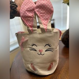 2 in 1 Easter bunny bucket basket/purse